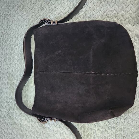 STEVE MADDEN Black Leather Shoulder Bag Purse - Picture 8 of 10